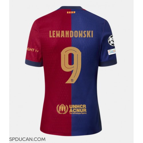 Muški Nogometni Dres Barcelona Robert Lewandowski #9 Domaci 2024-25 Kratak Rukav